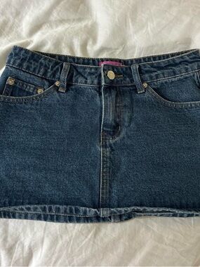 Edikted Denim Mini Skirt